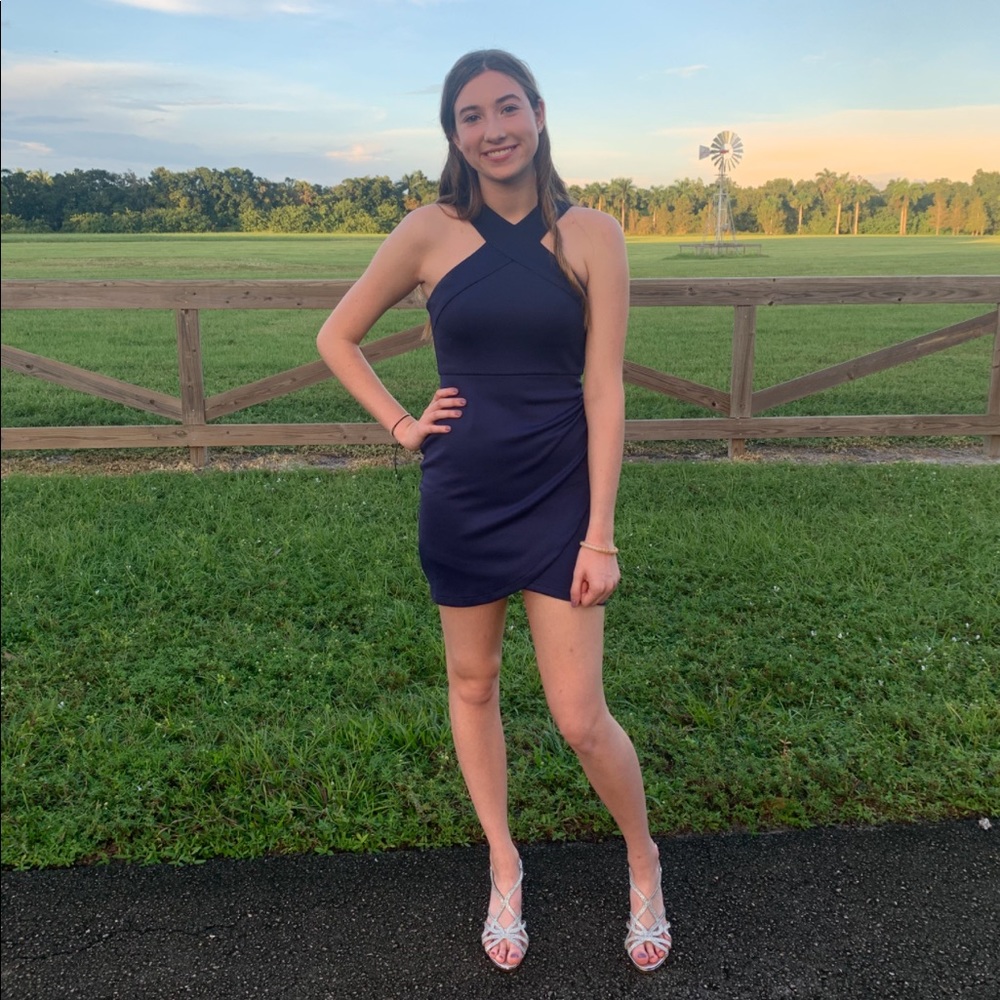 Navy blue dress